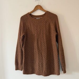 Sonoma Warm Brown Knit Crewneck Sweater Size Medium